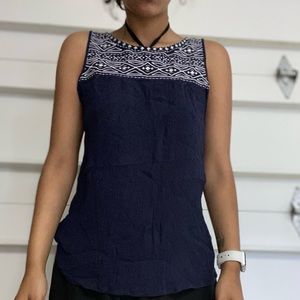 Navy blue blouse